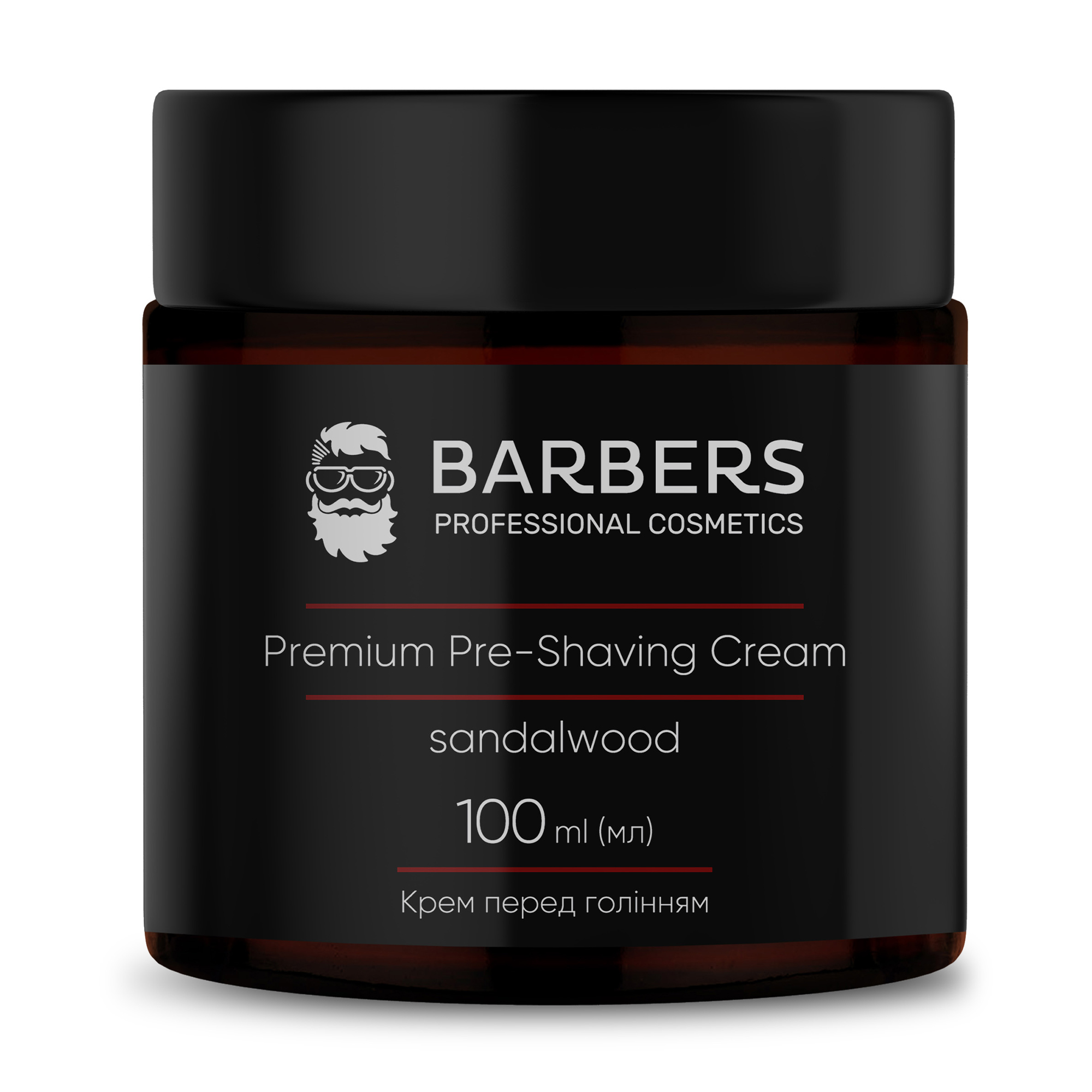 Крем перед голінням Barbers Premium Pre-Shaving Cream Sandalwood, 100 мл