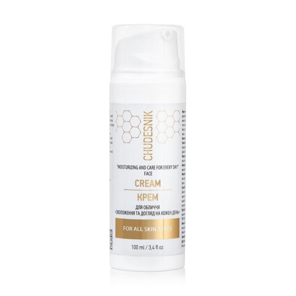 Уцінка! Крем для обличчя chudesnik Moisturizing And Care For Every Day Face Cream Зволоження та догляд на кожен день, 100 мл