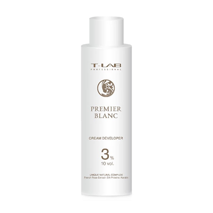 Уцінка! Крем-проявник для фарбування волосся T-LAB Professional Premier Blanc 3% (10 Vol), 150 мл